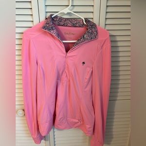 Lilly Pulitzer Luxletic pink popover XS